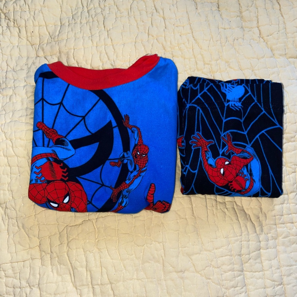 Marvel Spider-Man Kids Pajama Set - Blue and Black